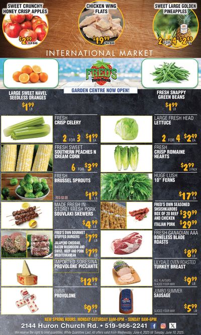 Fred's Farm Fresh Flyer June 4 to 10 Fred's Farm Fresh Flyer June 4 to 10