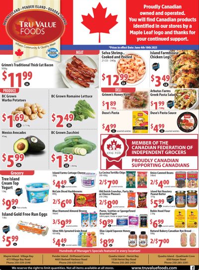 Tru Value Foods Flyer June 4 to 10 Tru Value Foods Flyer June 4 to 10