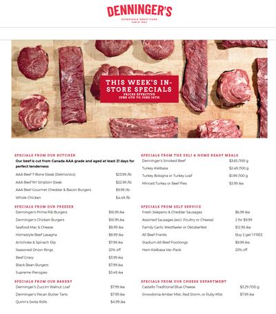 Denninger's Weekly Specials June 4 to 10 Denninger's Weekly Specials June 4 to 10