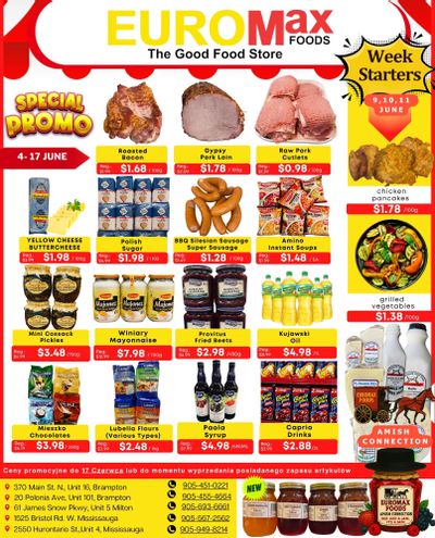 EuroMax Foods Bi-Weekly Flyer June 4 to 17 EuroMax Foods Bi-Weekly Flyer June 4 to 17