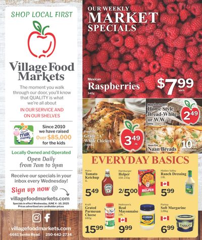 Village Food Markets Flyer June 4 to 10