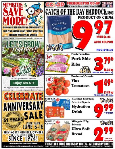 Fredericton Co-op Flyer June 5 to 11