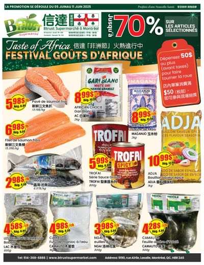 Btrust Supermarket (Montreal) Flyer June 5 to 11
