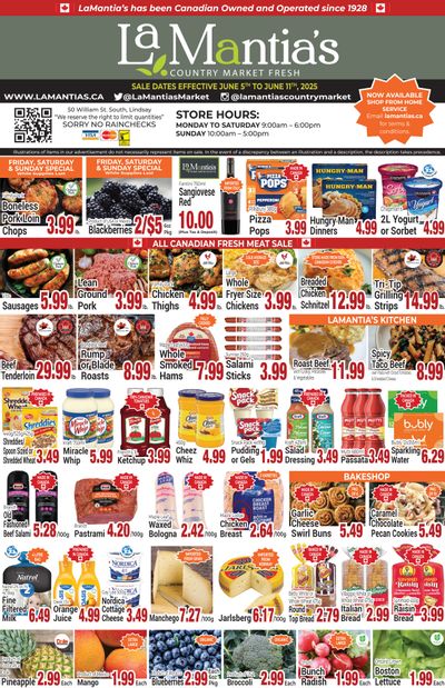 LaMantia's Flyer June 5 to 11 LaMantia's Flyer June 5 to 11