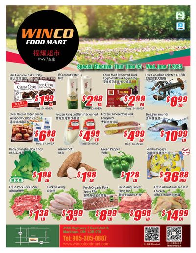 WinCo Food Mart (HWY 7) Flyer June 5 to 11