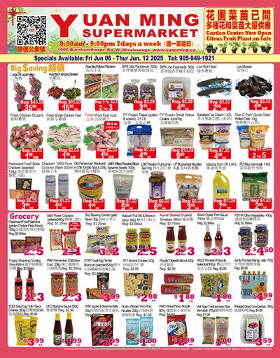 Yuan Ming Supermarket Flyer June 6 to 12 Yuan Ming Supermarket Flyer June 6 to 12