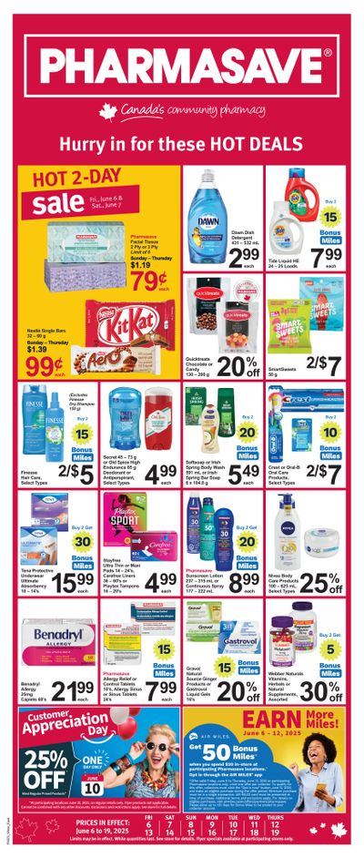 Pharmasave (Atlantic, ON & West) Flyer June 6 to 19 Pharmasave (Atlantic, ON & West) Flyer June 6 to 19