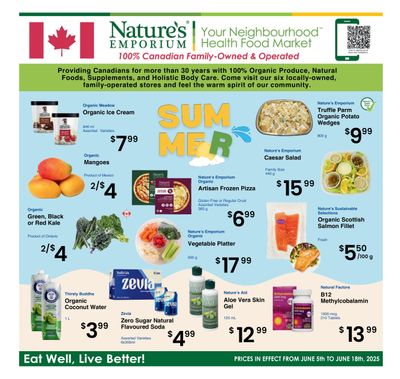 Nature's Emporium Bi-Weekly Flyer June 5 to 18 Nature's Emporium Bi-Weekly Flyer June 5 to 18