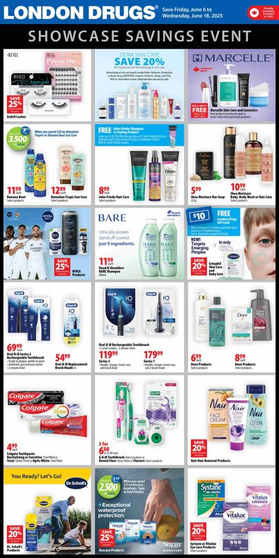 London Drugs Showcase Savings Event Flyer June 6 to 18 London Drugs Showcase Savings Event Flyer June 6 to 18
