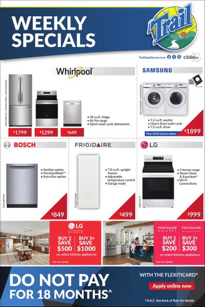 Trail Appliances (AB & SK) Flyer June 5 to 11 Trail Appliances (AB & SK) Flyer June 5 to 11