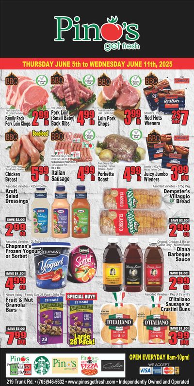 Pino's Flyer June 5 to 11 Pino's Flyer June 5 to 11