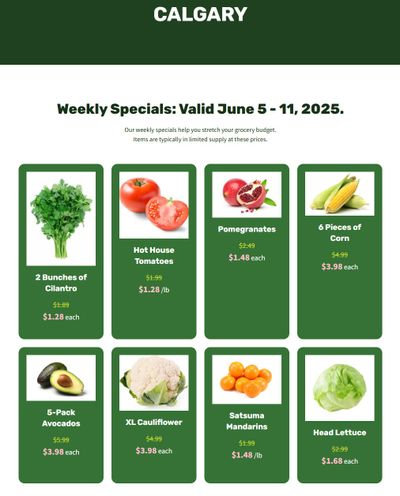 H&W Produce Flyer June 5 to 11 H&W Produce Flyer June 5 to 11