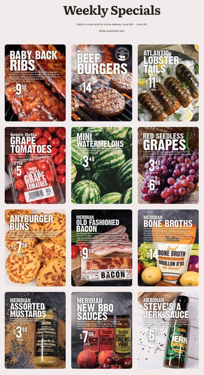 Meridian Farm Market Flyer June 5 to 11 Meridian Farm Market Flyer June 5 to 11