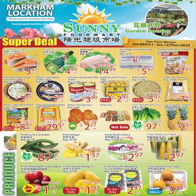 Sunny Foodmart (Markham) Flyer June 6 to 12