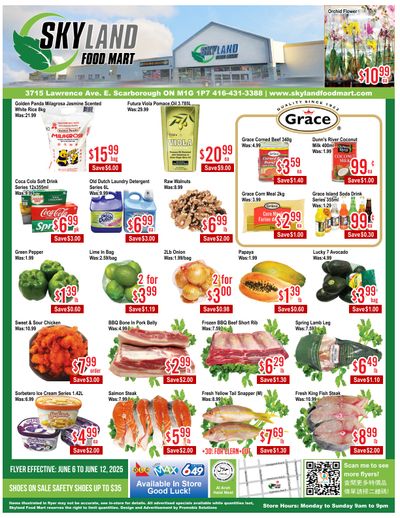 Skyland Food Mart Flyer June 6 to 12 Skyland Food Mart Flyer June 6 to 12