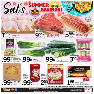 Sal's Grocery Flyer June 6 to 12 Sal's Grocery Flyer June 6 to 12