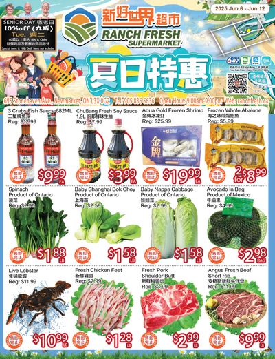 Ranch Fresh Supermarket Flyer June 6 to 12 Ranch Fresh Supermarket Flyer June 6 to 12