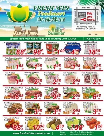 Fresh Win Foodmart Flyer June 6 to 12 Fresh Win Foodmart Flyer June 6 to 12