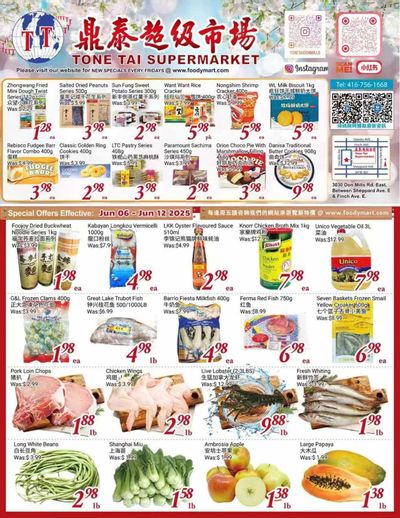 Tone Tai Supermarket Flyer June 6 to 12 Tone Tai Supermarket Flyer June 6 to 12