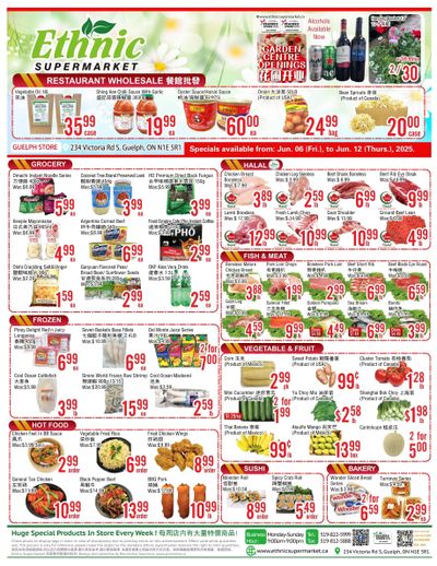 Ethnic Supermarket (Guelph) Flyer June 6 to 12 Ethnic Supermarket (Guelph) Flyer June 6 to 12