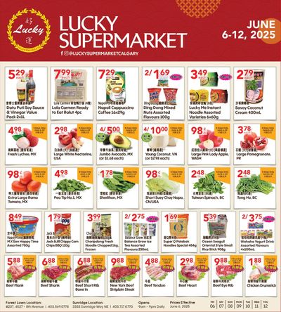 Lucky Supermarket (Calgary) Flyer June 6 to 12