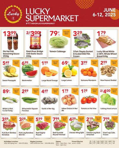 Lucky Supermarket (Winnipeg) Flyer June 6 to 12