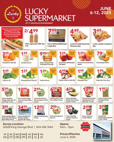 Lucky Supermarket (Surrey) Flyer June 6 to 12 Lucky Supermarket (Surrey) Flyer June 6 to 12