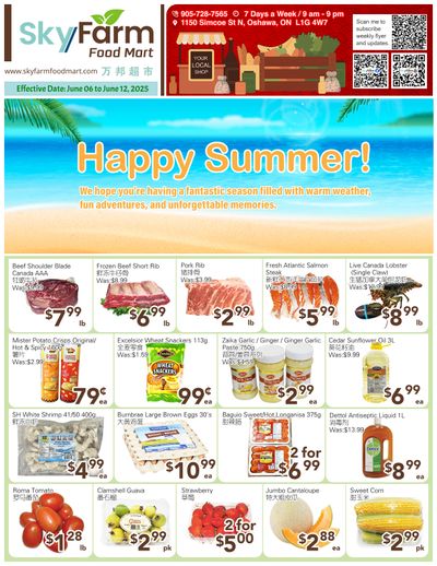 SkyFarm Food Mart Flyer June 6 to 12