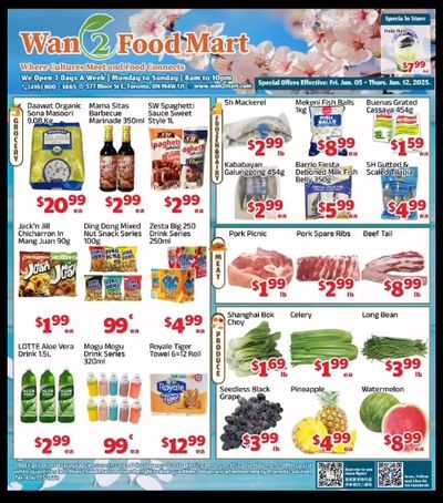 Wan 2 Food Mart Flyer June 6 to 12