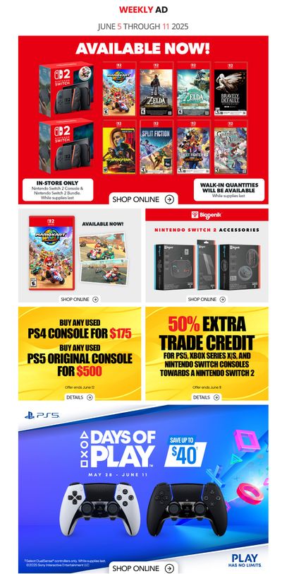 GameStop Flyer June 5 to 11