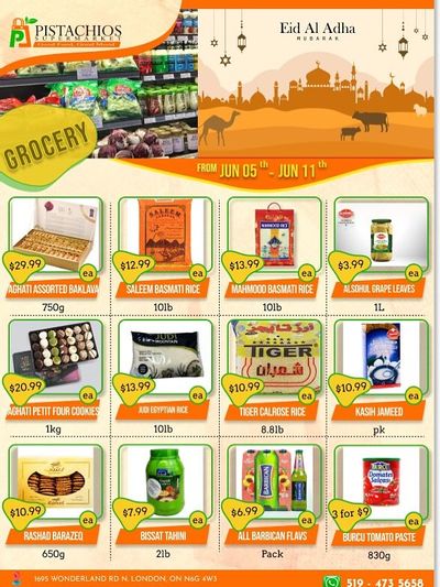 Pistachios Supermarket Flyer June 5 to 11