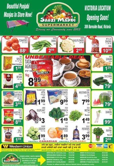 Sabzi Mandi Supermarket (Lower Mainland) Flyer June 6 to 11