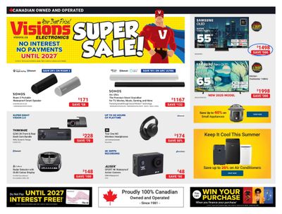 Visions Electronics Flyer June 6 to 12 Visions Electronics Flyer June 6 to 12