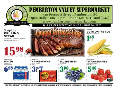 Pemberton Valley Supermarket Flyer June 8 to 14 Pemberton Valley Supermarket Flyer June 8 to 14
