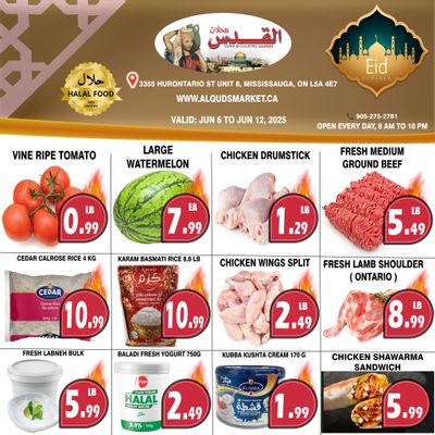 Al-Quds Supermarket Flyer June 6 to 12