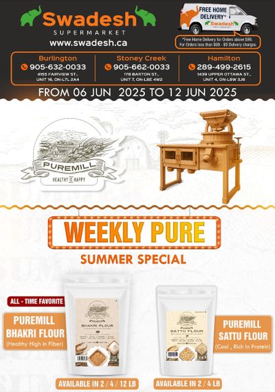Swadesh Supermarket Flyer June 6 to 12 Swadesh Supermarket Flyer June 6 to 12