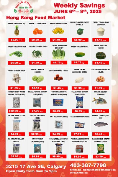 Hong Kong Food Market Flyer June 6 to 9 Hong Kong Food Market Flyer June 6 to 9