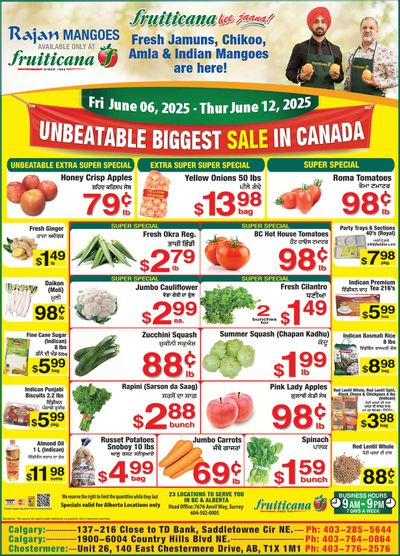 Fruiticana (Calgary) Flyer June 6 to 12