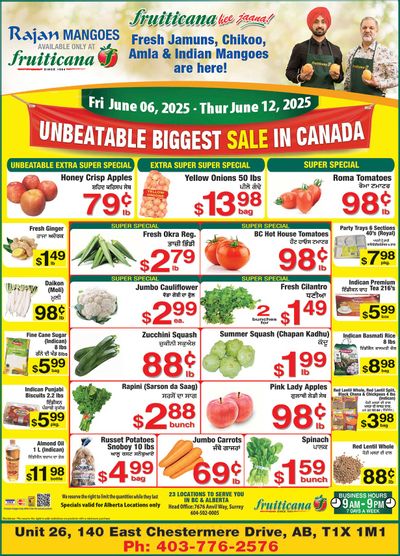 Fruiticana (Chestermere) Flyer June 6 to 12