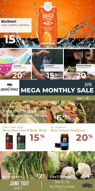 Dad’s Organic Market Monthly Flyer June 1 to 30 Dad’s Organic Market Monthly Flyer June 1 to 30