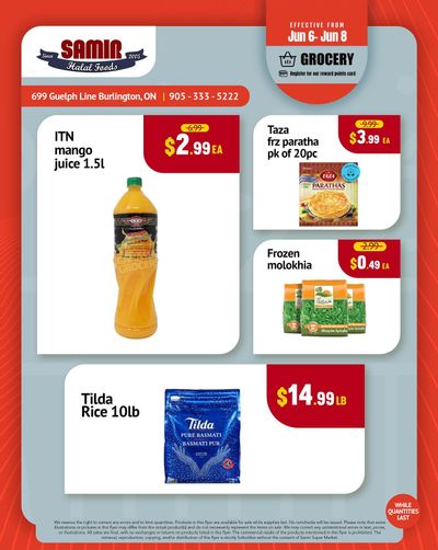 Samir Supermarket Flyer June 6 to 12