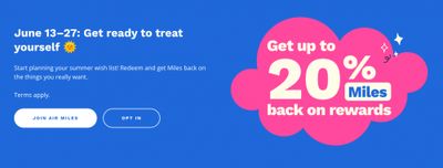 Air Miles Canada: Get 20% Back In Miles Beginning June the 13th