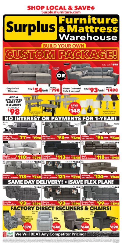 Surplus Furniture & Mattress Warehouse (Calgary, Edmonton) Flyer June 9 to 22 Surplus Furniture & Mattress Warehouse (Calgary, Edmonton) Flyer June 9 to 22