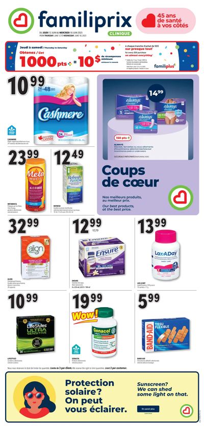 Familiprix Clinique Flyer June 12 to 18