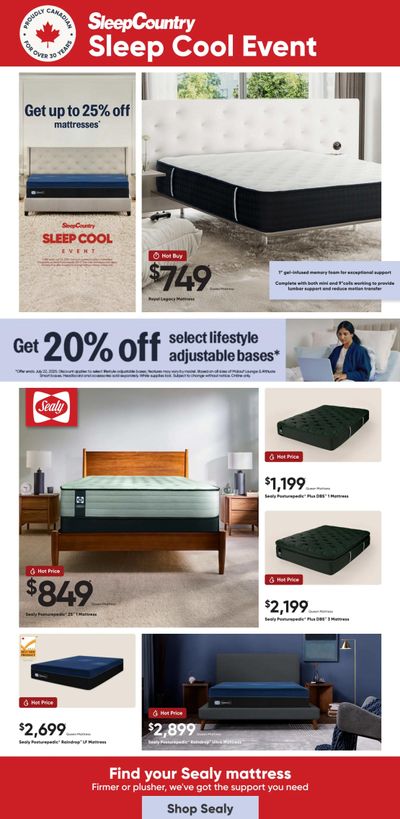 Sleep Country Flyer June 11 to 22