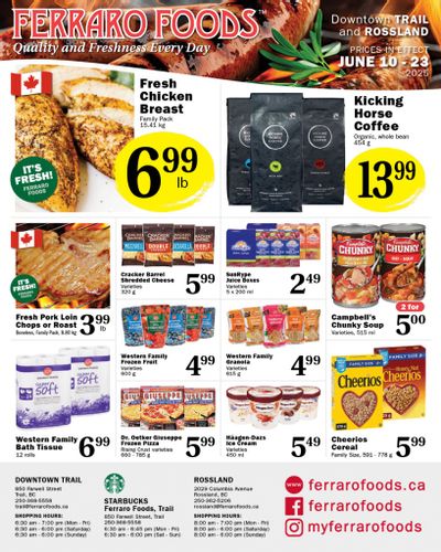 Ferraro Foods Bi-Weekly Flyer June 10 to 23 Ferraro Foods Bi-Weekly Flyer June 10 to 23