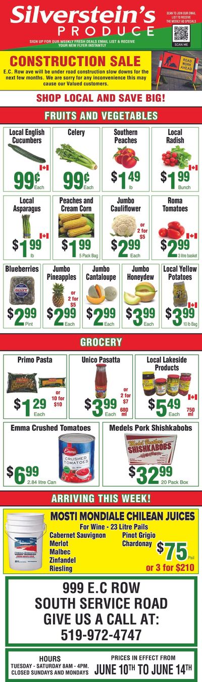 Silverstein's Produce Flyer June 10 to 14