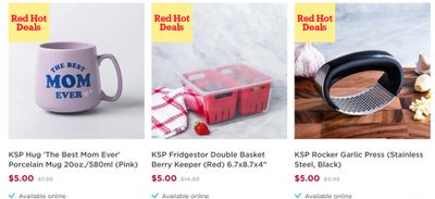 Kitchen Stuff Plus Canada Red Hot Deals: $5 Deals + Outdoor Sale + Zwilling Sale + More