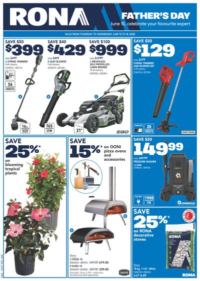 Rona & Rona+ (Atlantic) Flyer June 12 to 18 Rona & Rona+ (Atlantic) Flyer June 12 to 18