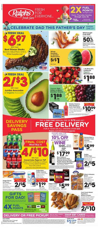 Ralphs Fresh Fare Weekly Ad & Flyer June 17 to 23
